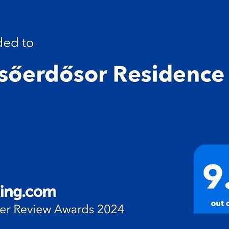 Felsoerdosor Residence Budapest Eksteriør billede